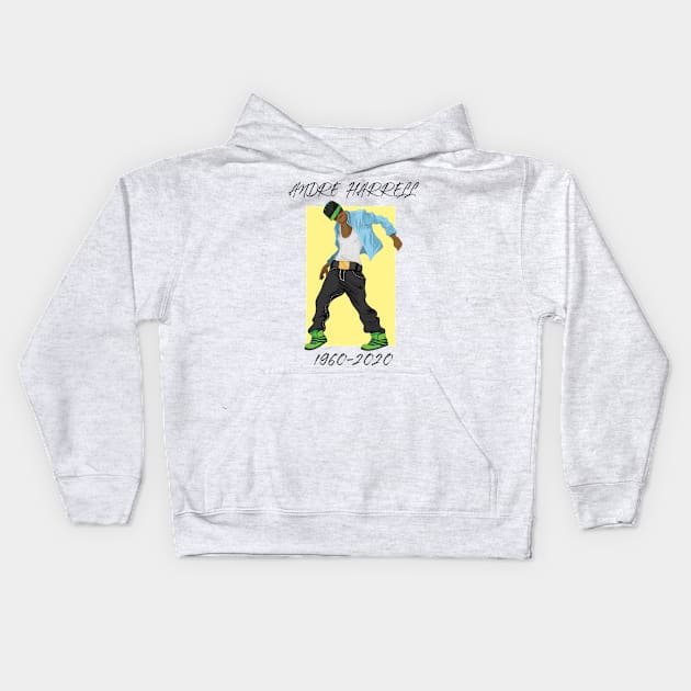 Andre Harrell dancer Kids Hoodie by Halmoswi